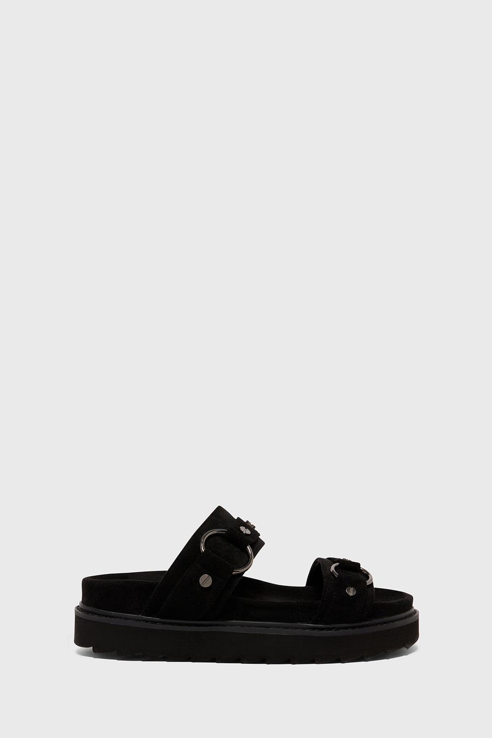 Obsidian Night Flat Sandal