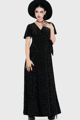 Ophidian Burnout Wrap Dress