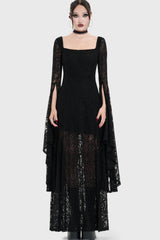 Ophidian Lace Maxi Dress