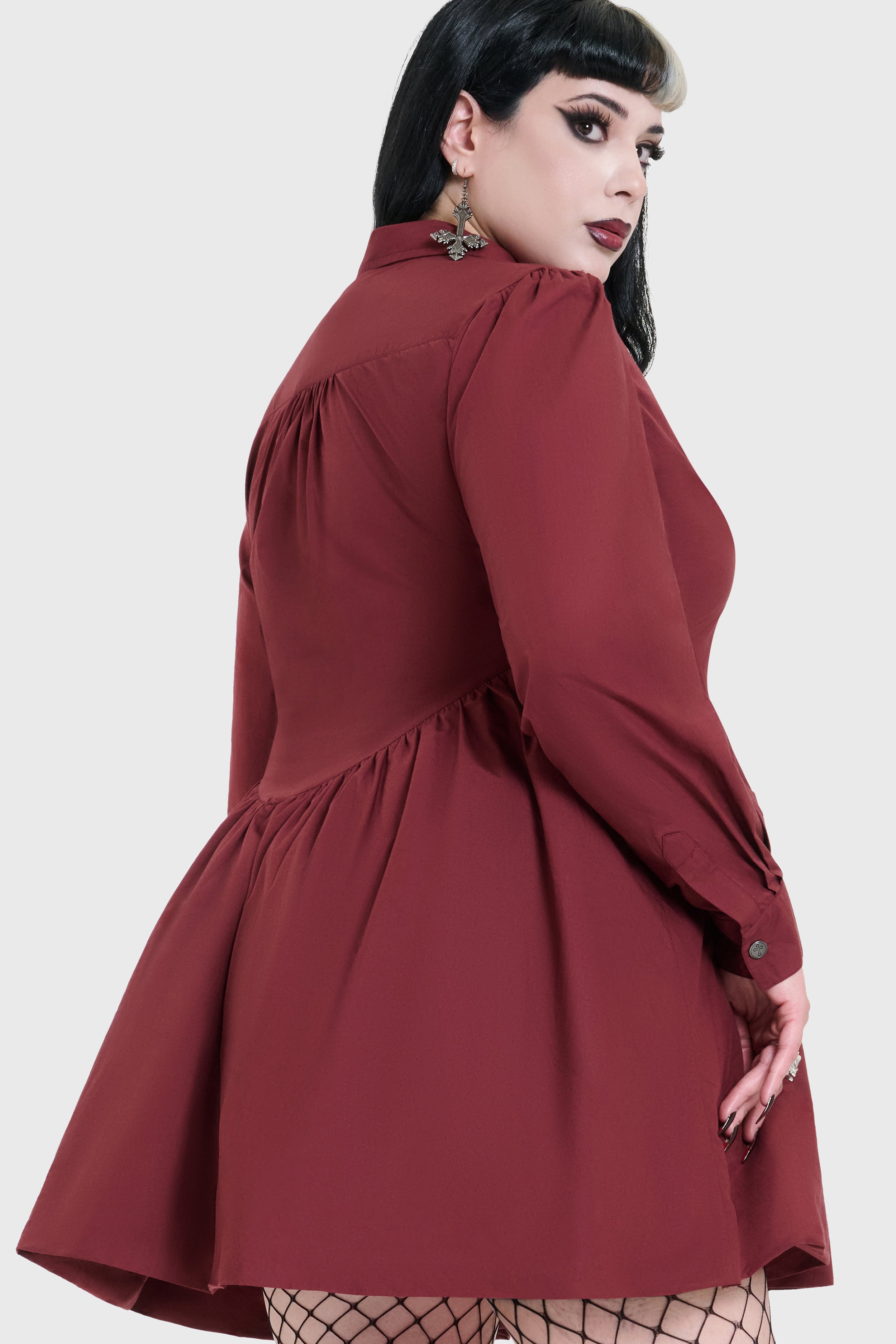 Ophidian Poplin Mini Dress