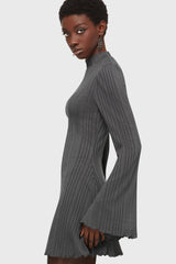 Of The Blade Mini Dress Grey