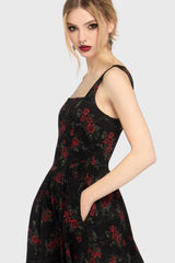 Poisoned Rose Midi Dress