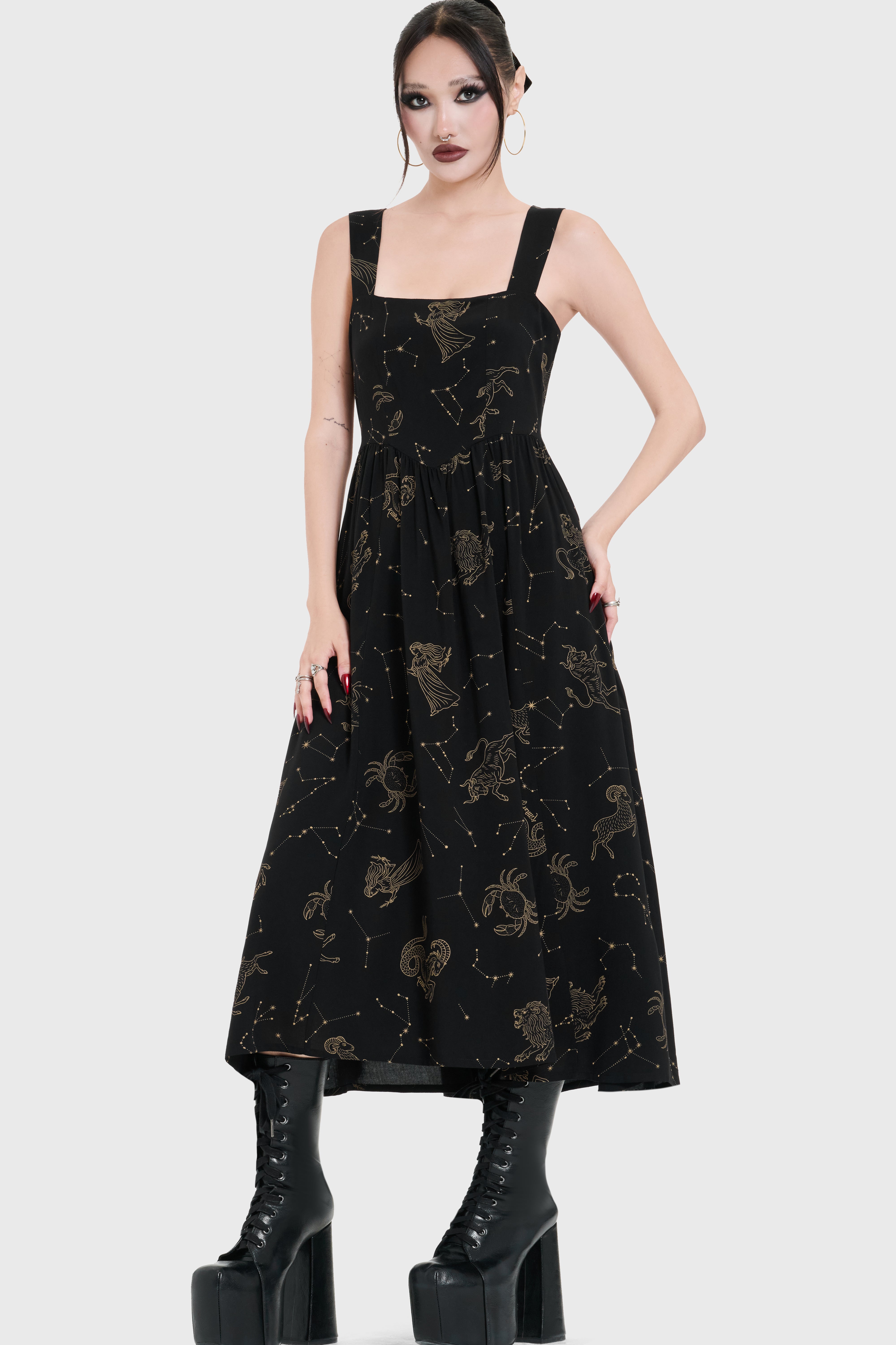 Polaris Night Midi Dress