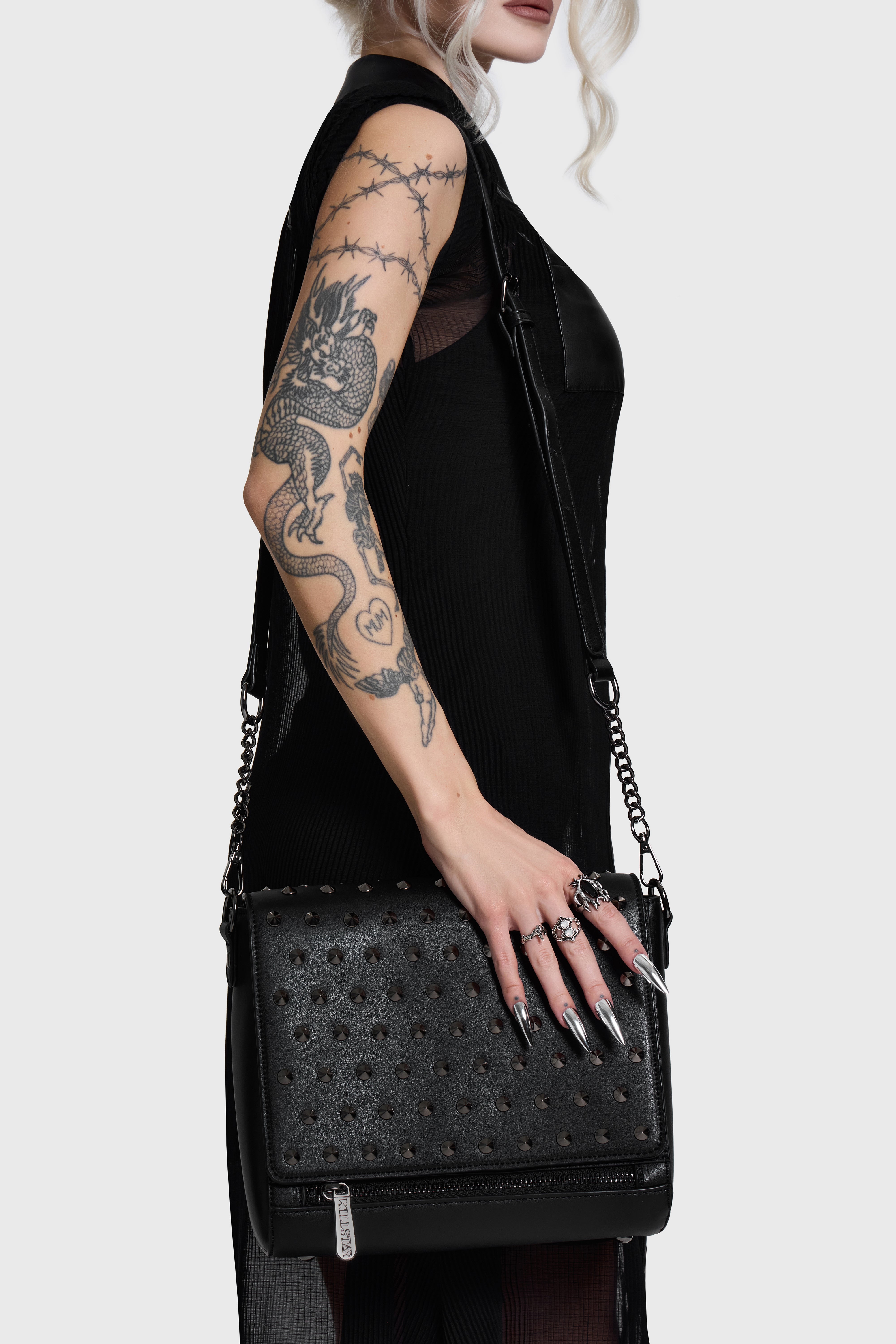 Rhea Spiked Handbag B