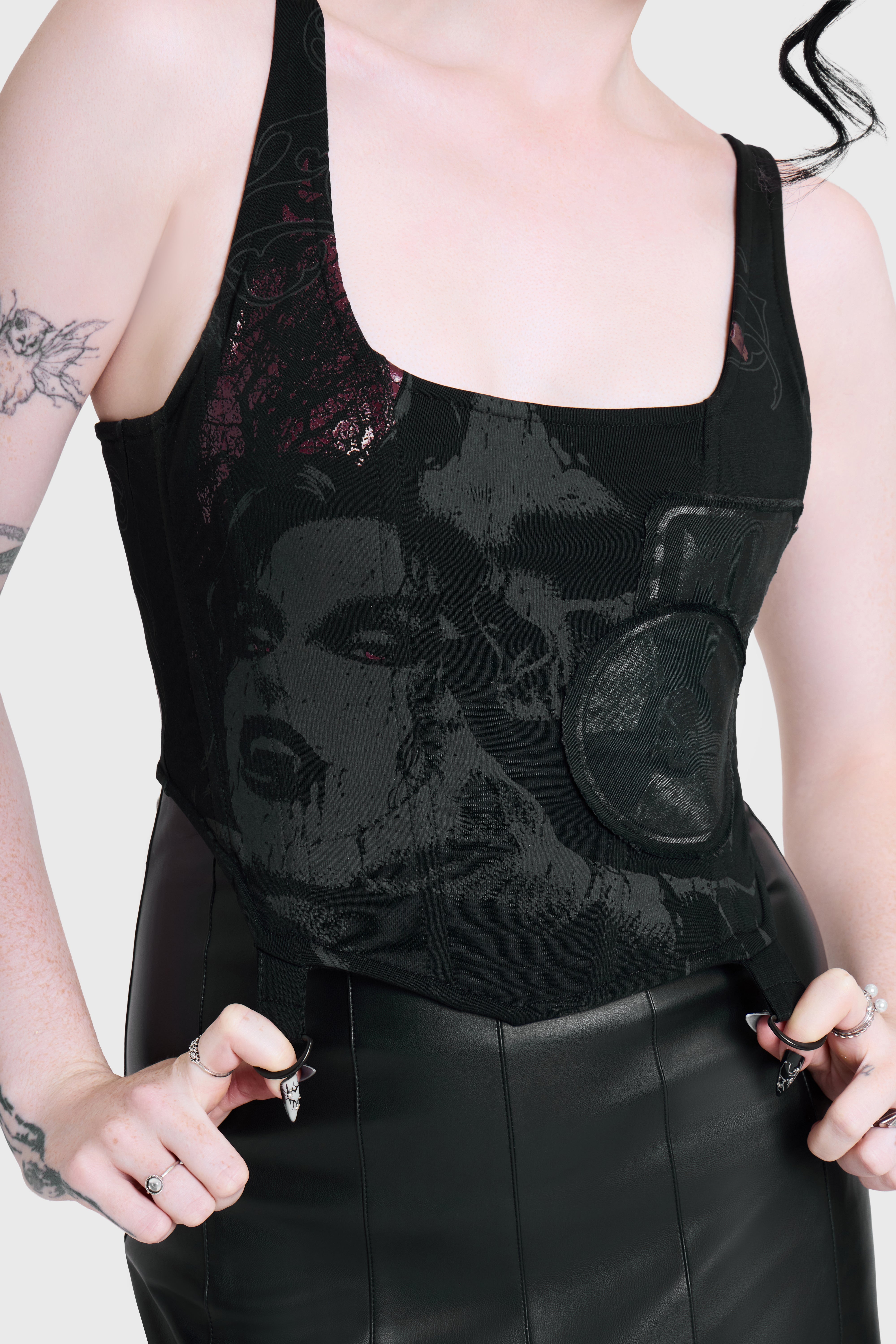 ROT IN HELL CORSET TOP