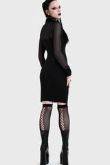 Shadow Bodycon Button Up Midi Dress
