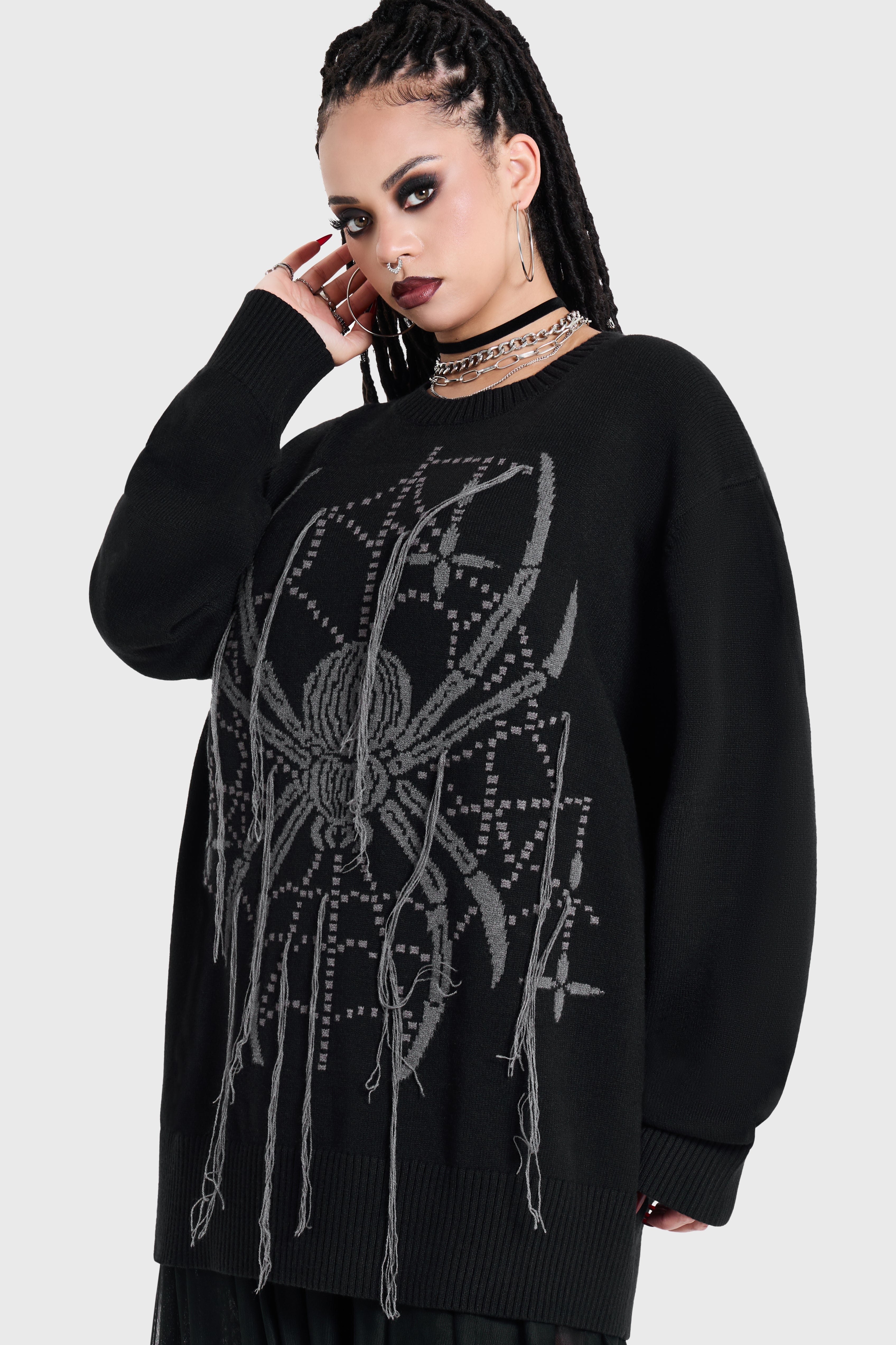 Spiderella Knitted Sweater