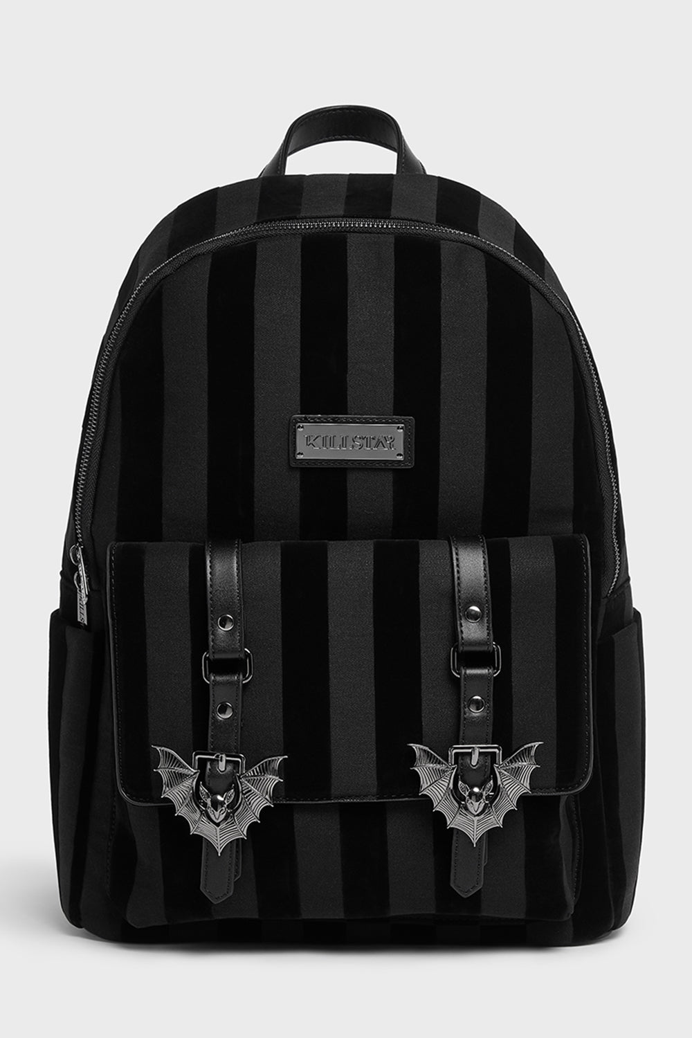 Striped Noir Bat Backpack