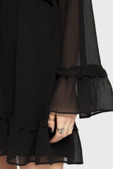 Seraph In Ash Mini Dress BLACK