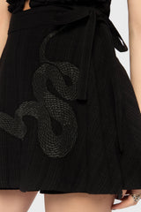 The Hollow Embroidered Mini Skirt
