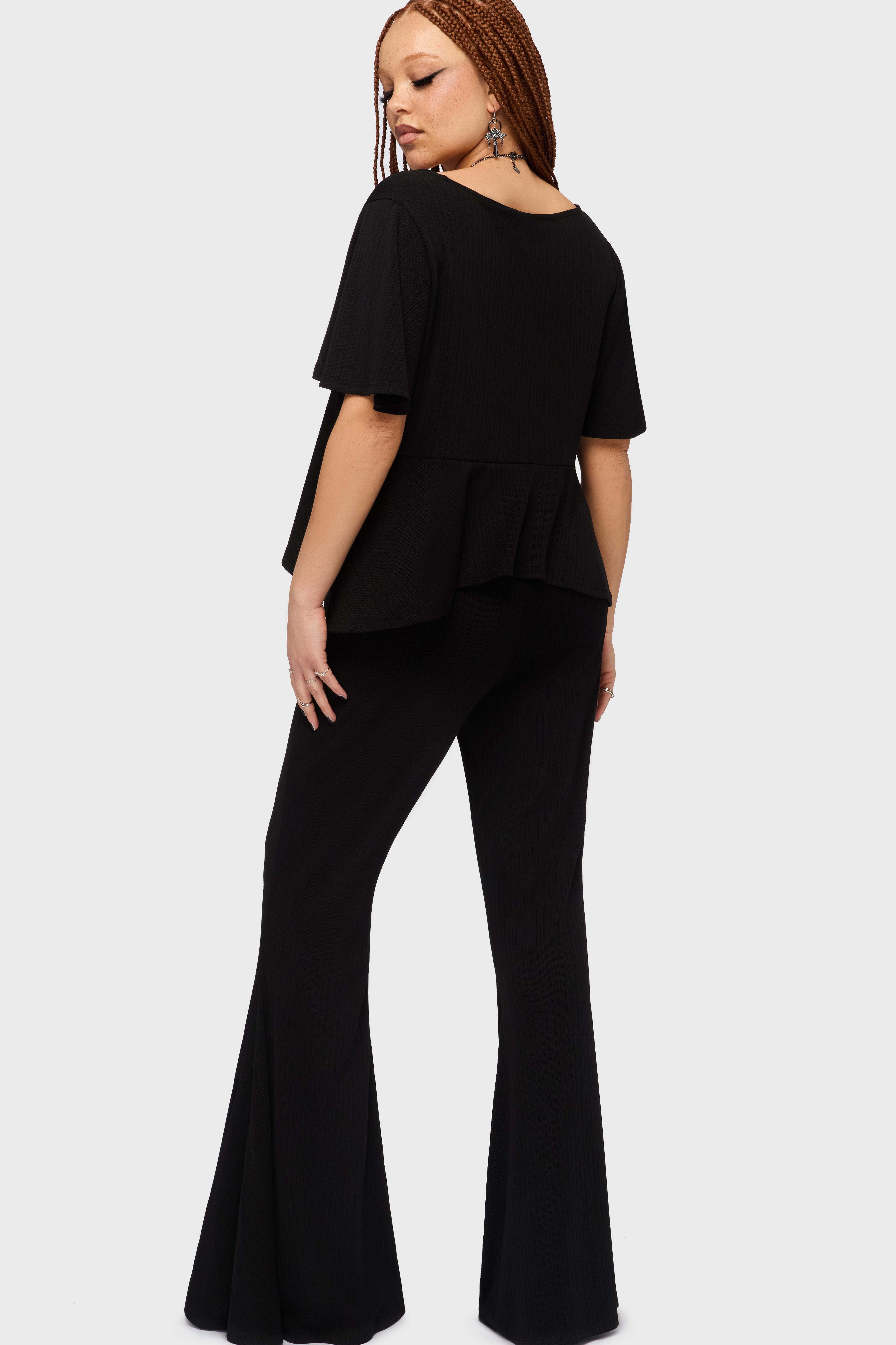 Thistina Embroidered Flares