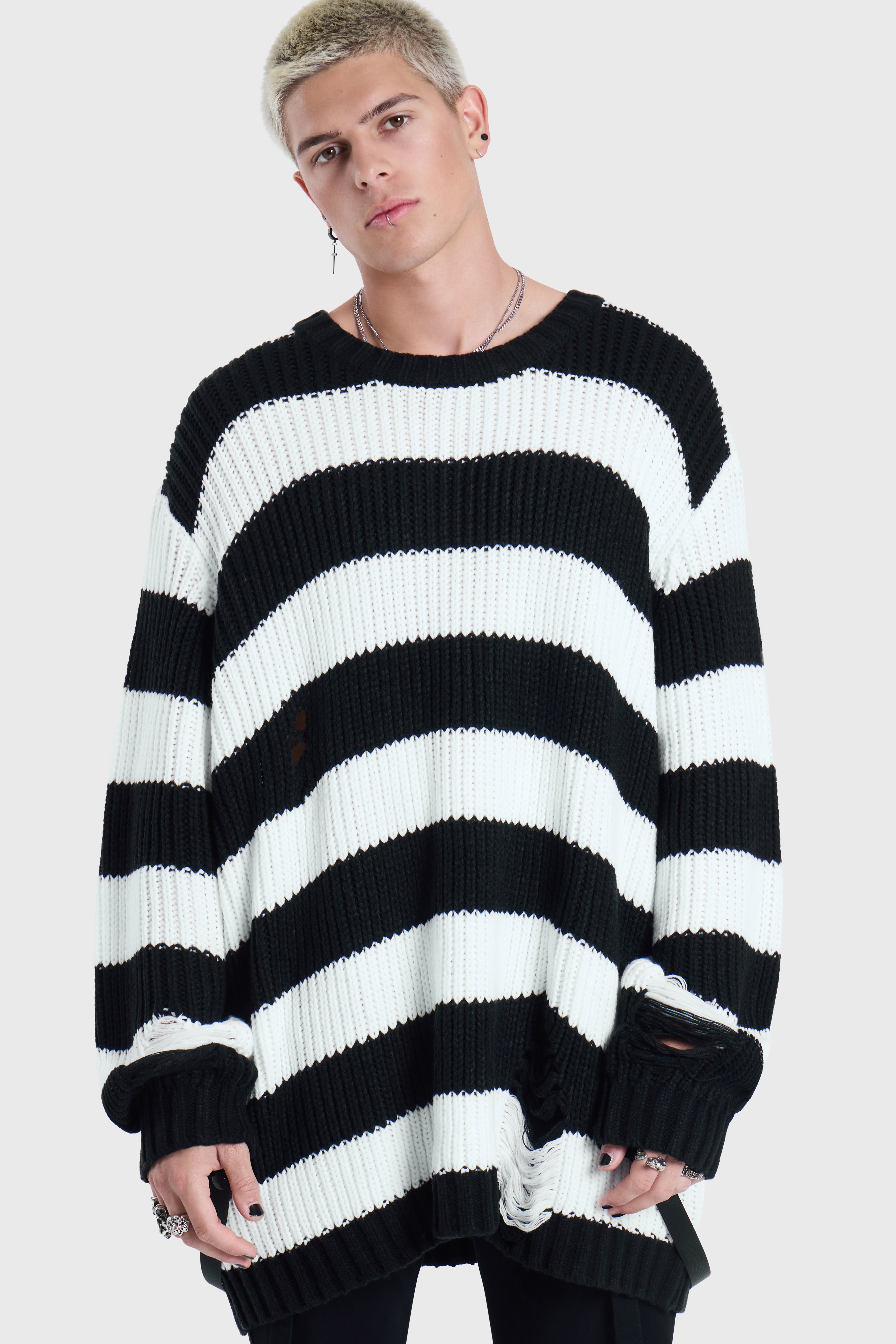 Trust Issues Striped Knit Sweater