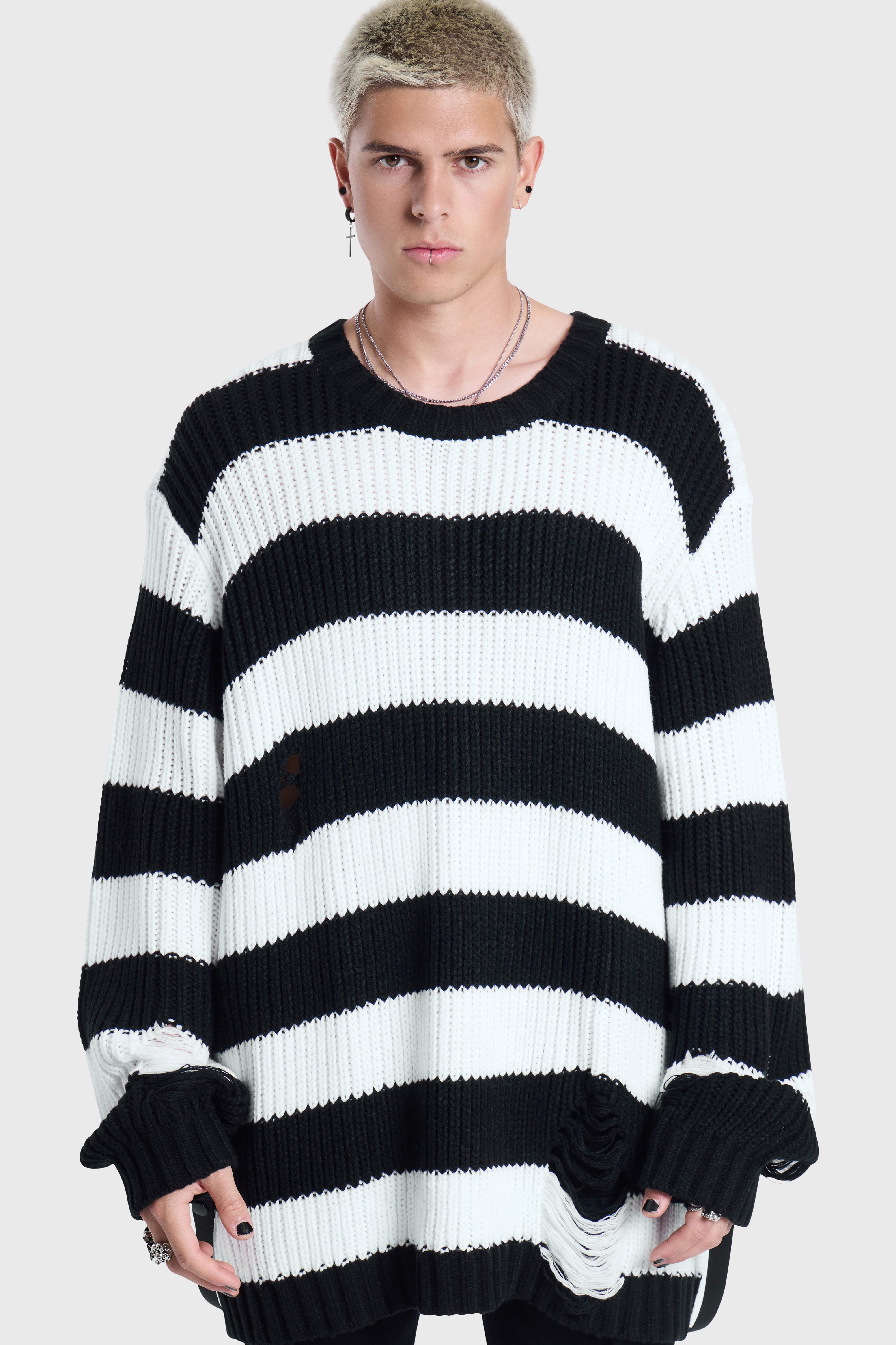 Trust Issues Striped Knit Sweater