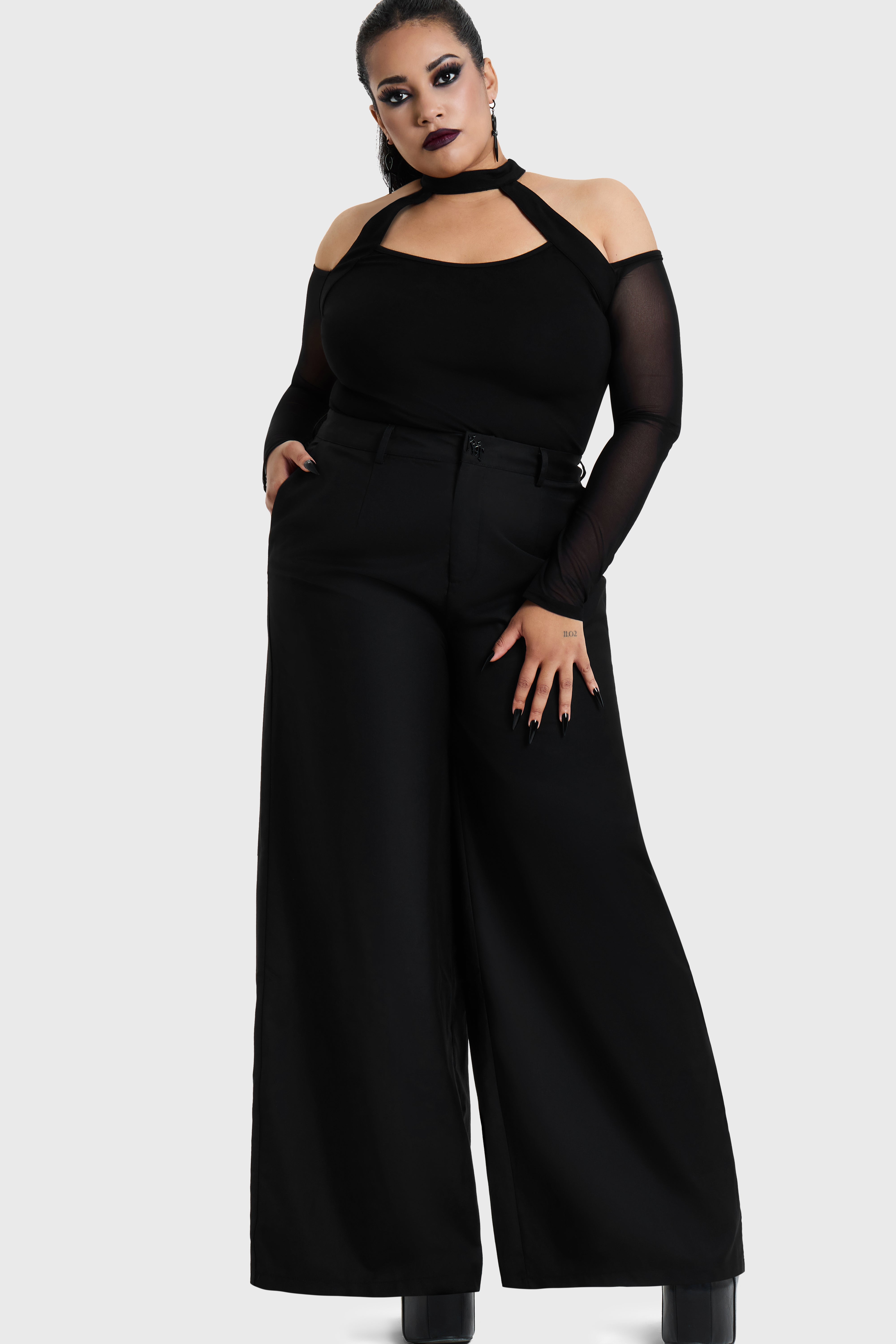 WITCHMARKED HIGH WAIST TROUSERS