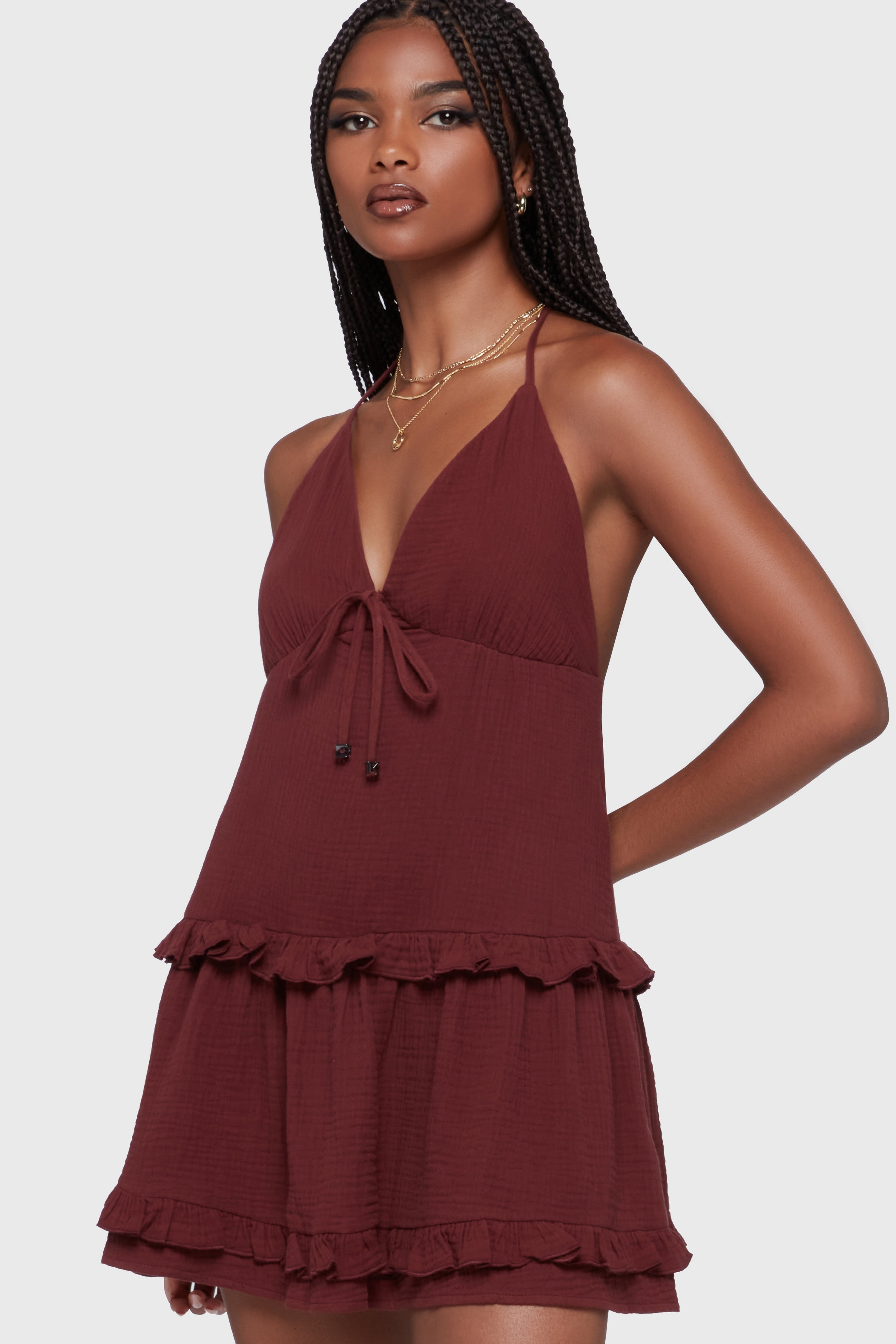 Wolfbane Cove Mini Dress Red